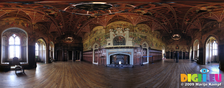 SX03326-03373 Great hall Cardiff castle panorama